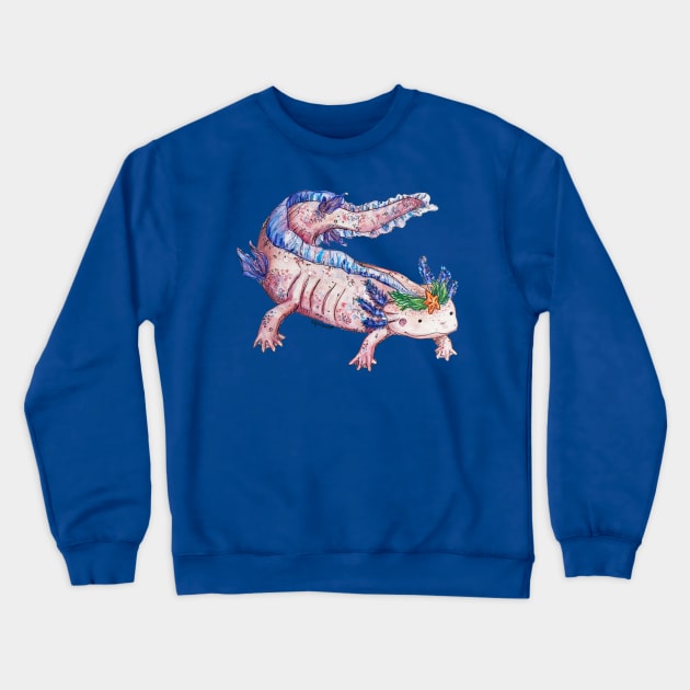 Axolotl Crewneck Sweatshirt by aquabun